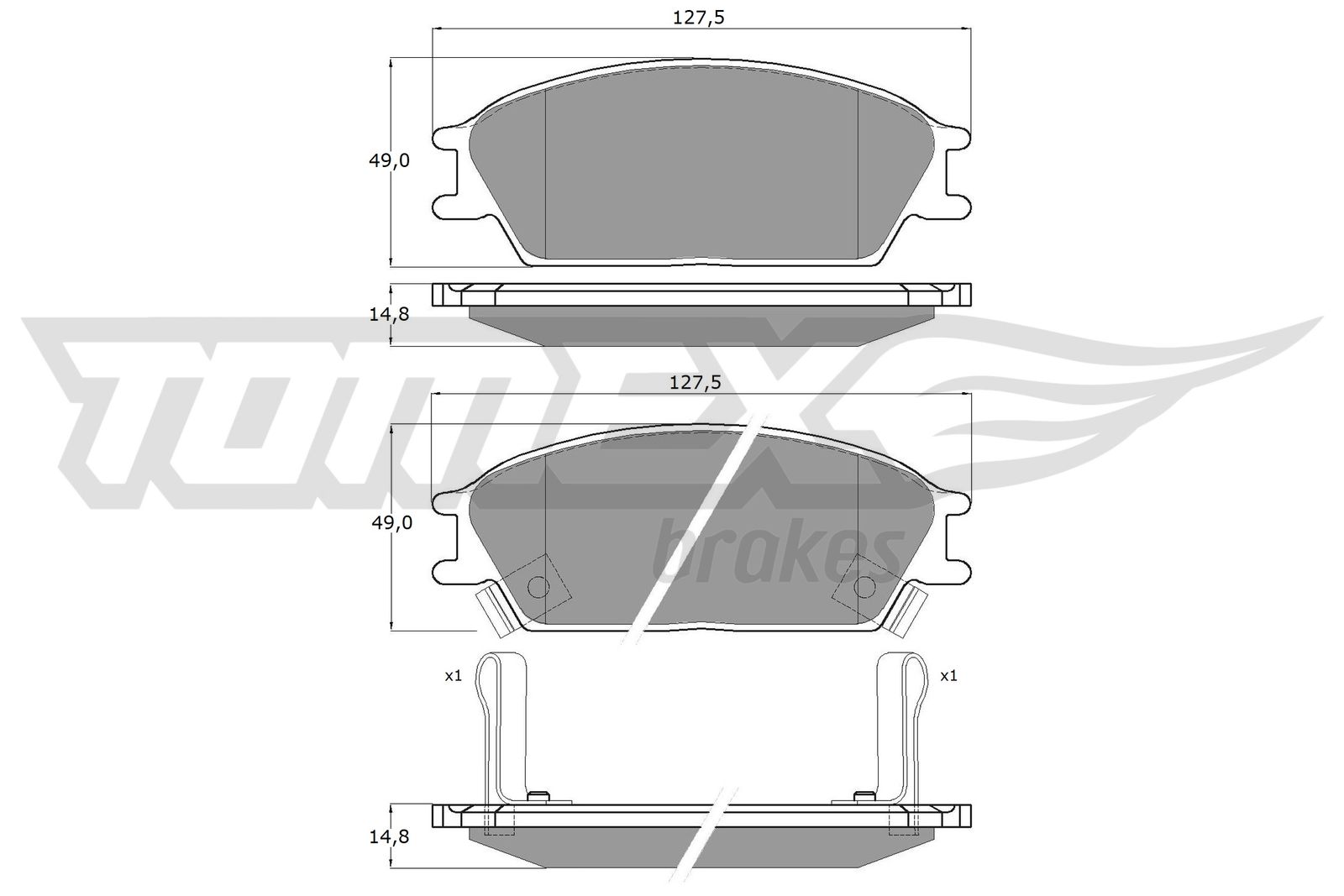 QUARO QP2576C QUARO SILVER CERAMIC Bremsekloss sett